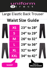 Large Elastic Back Boys Trouser Size Guide